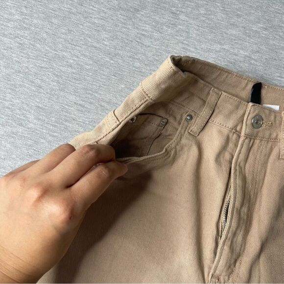 H&M Divided Women’s Cotton Folded Hem Trouser Jeans - Size 4 - Picture 8 of 12